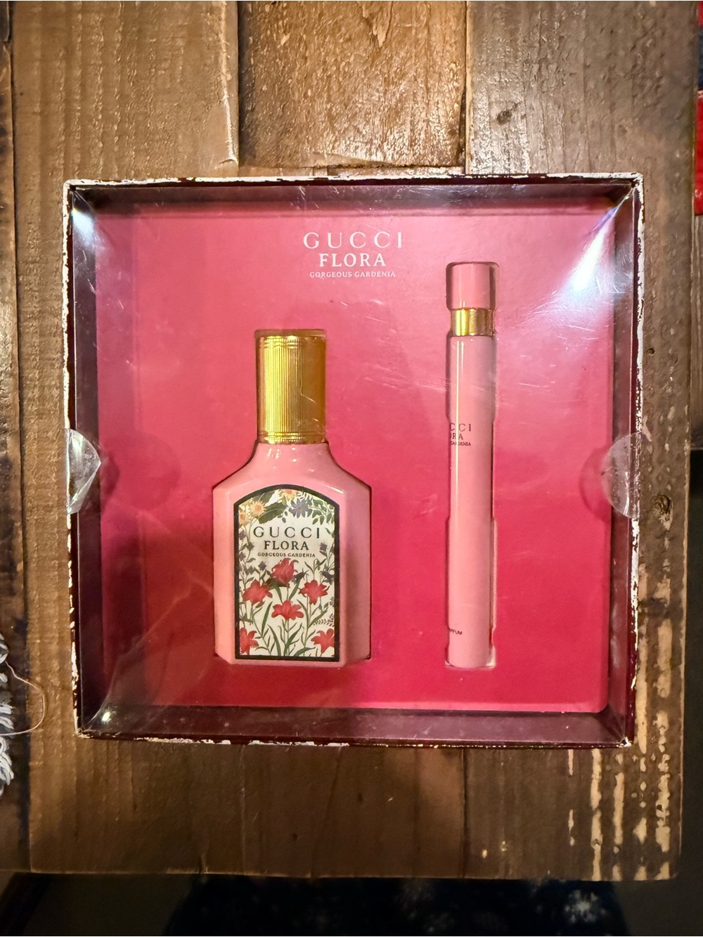 Gucci Flora Gorgeous Gardenia Gift Set - Pink & Gold Accents